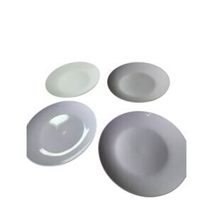DENMARK Tools For Cooks White Porcelain Large 10.5" Dinner Plates Set of 4